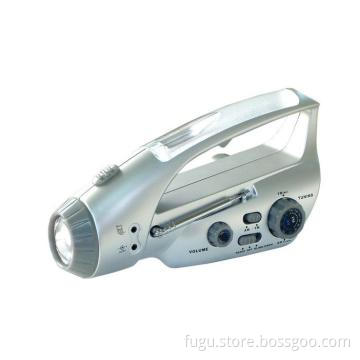 Hand Crank Solar LED Flashlight,Dynamo charger